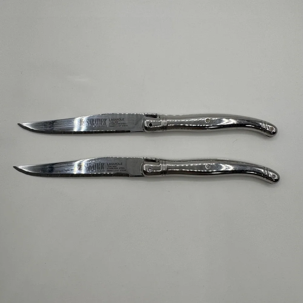 Sabatier Laguiole The Bee Steak Knives Set of 2 Stainless Steel 4.5in France